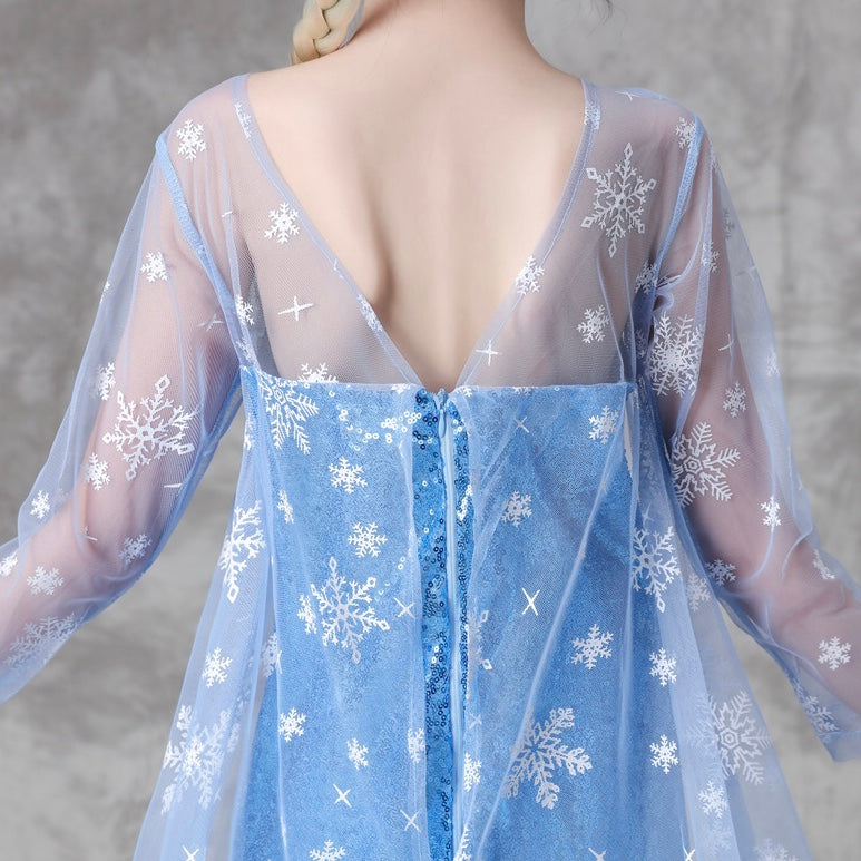 Frozen sisca full sequin dress/ baju pesta anak