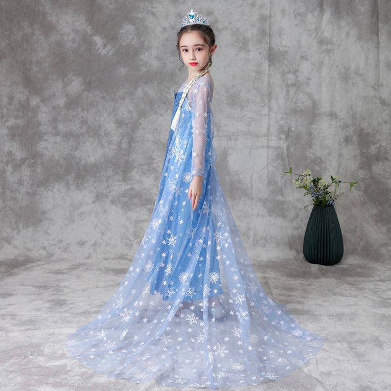 Frozen sisca full sequin dress/ baju pesta anak