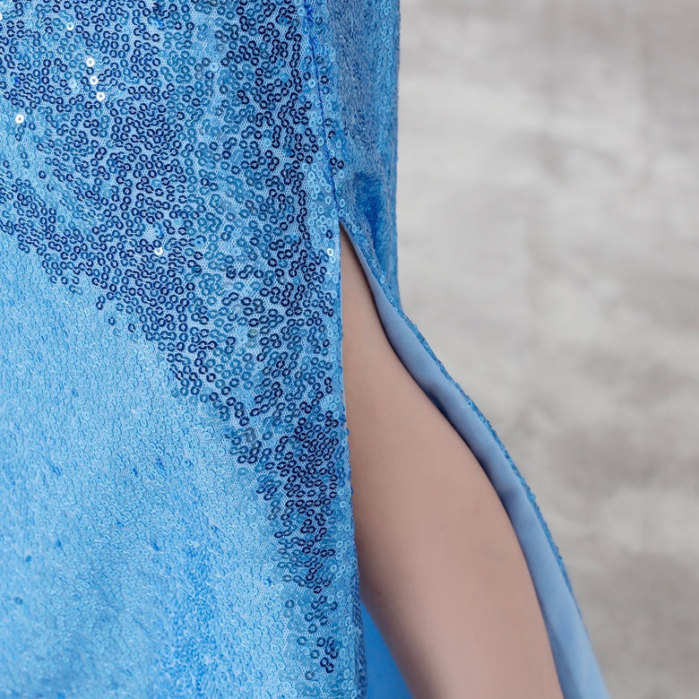 Frozen sisca full sequin dress/ baju pesta anak
