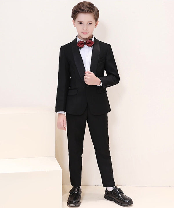 Italiano Modern Black Kids Suits/Blazer Anak Hitam