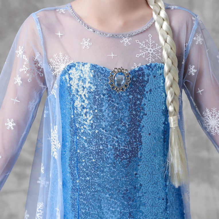 Frozen sisca full sequin dress/ baju pesta anak
