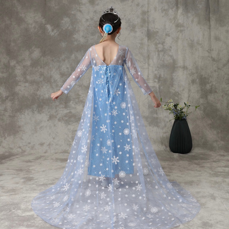 Frozen sisca full sequin dress/ baju pesta anak