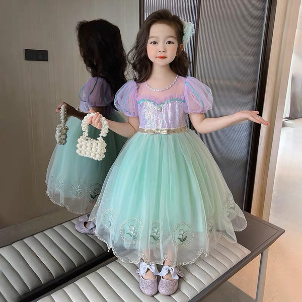Lisa Sequins Embroidery Dress/ Dress Pesta Brodir Anak