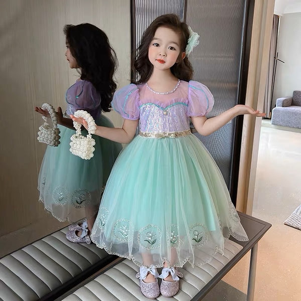 Lisa Sequins Embroidery Dress/ Dress Pesta Brodir Anak