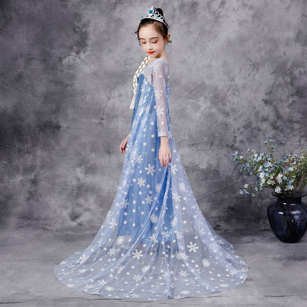 Frozen sisca full sequin dress/ baju pesta anak
