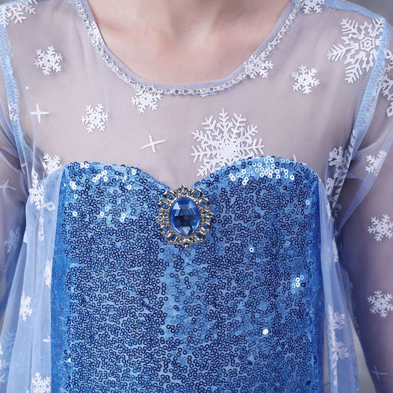 Frozen sisca full sequin dress/ baju pesta anak