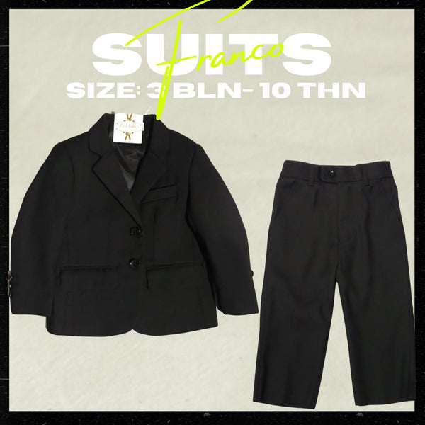 Franco modern black suits/Blazer+celana anak parish kids