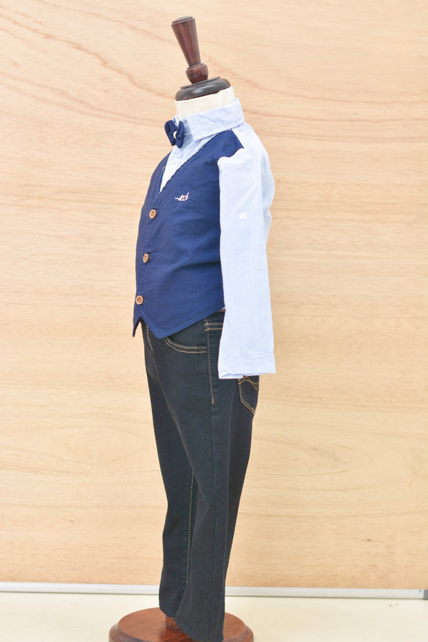 Pete blue shirt - JUSYCO, Default - womenwear, Default - womenfashion