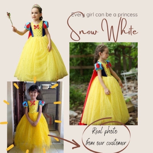 Snow White Terbaru Disney Princess Kostum Impor Dress